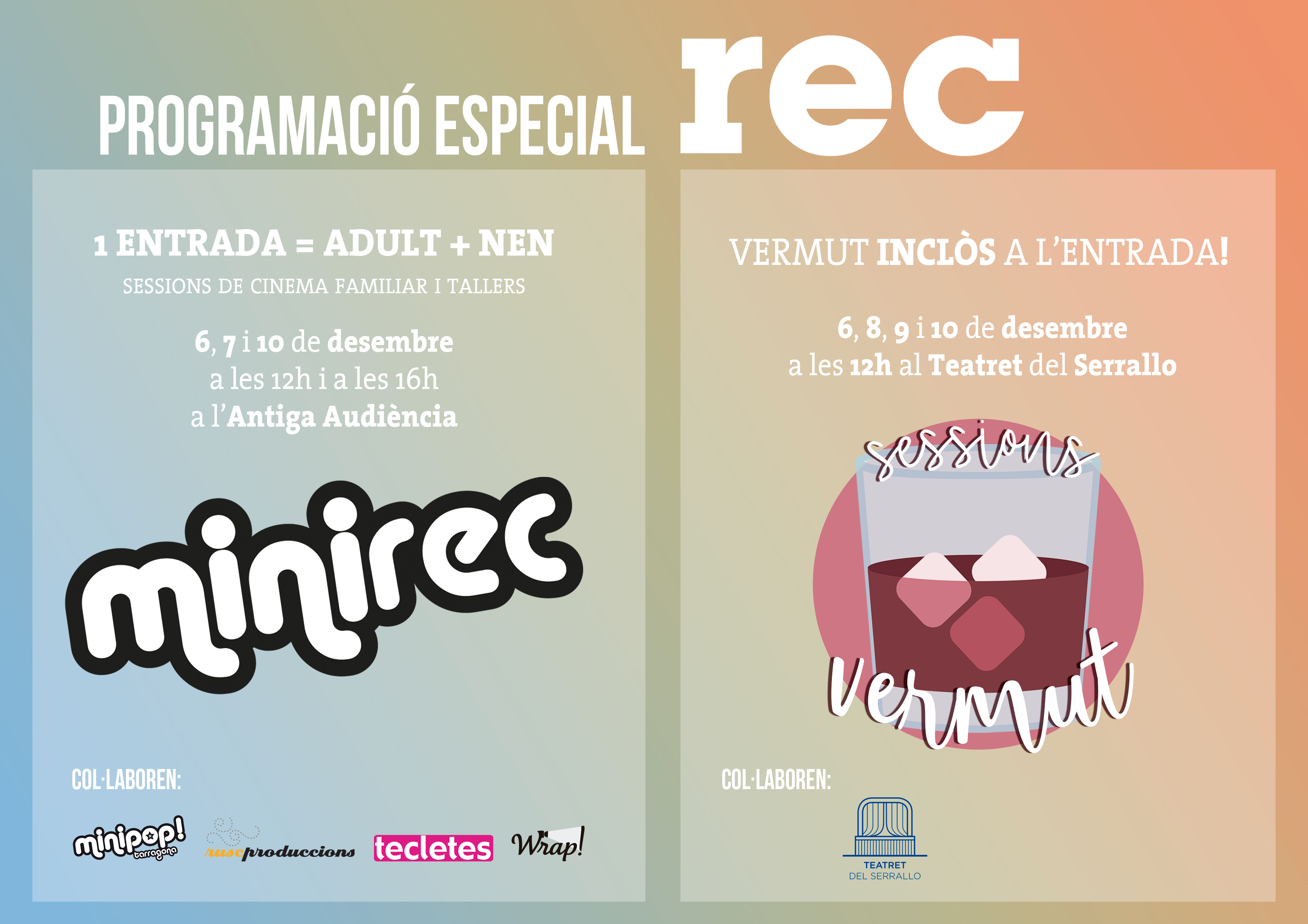 El REC presenta la programación de las Sesiones Vermut y el MiniREC